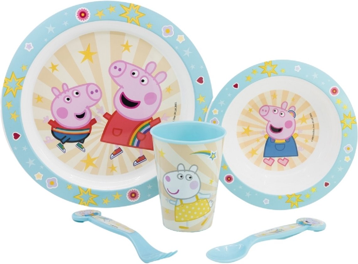 Thumbnail - Peppa Pig Teller-Set – 5-teiliges Kindergeschirr