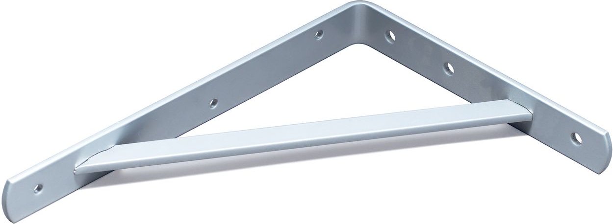 Wandkonsole SAMSON, Größe 210X300 mm, Farbe Weißalu, 2 Stück