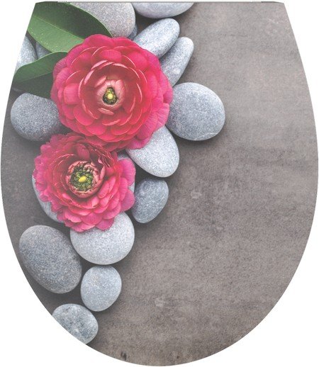 Duroplast WC-Sitz Water Printing Steinblume