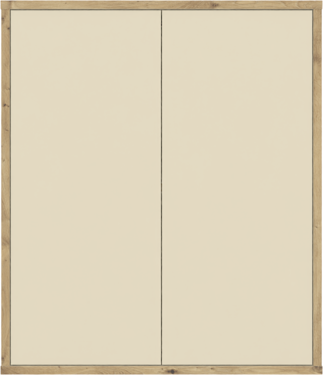 Wandschrank MORENA mit 2 Türen, cashmere/Eiche