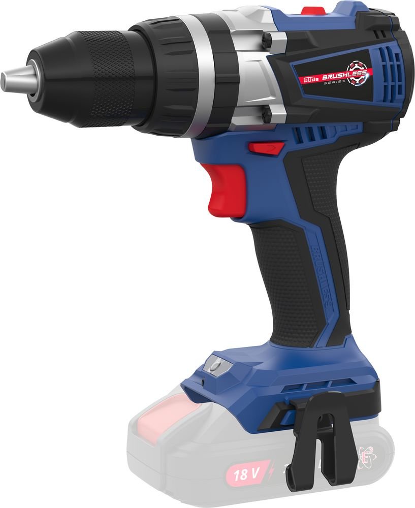 Güde Akku Schlagbohrschrauber BSB 18-0 BL inklusive Ladegerät & Akkupack Starter-Kit Set