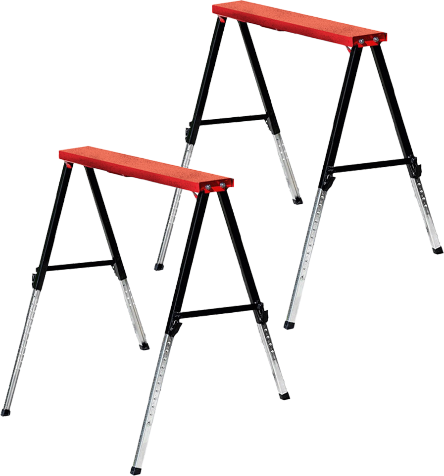 Arbeitsbock höhenverstellbar, 2er-Set, je Bock 150 kg Traglast