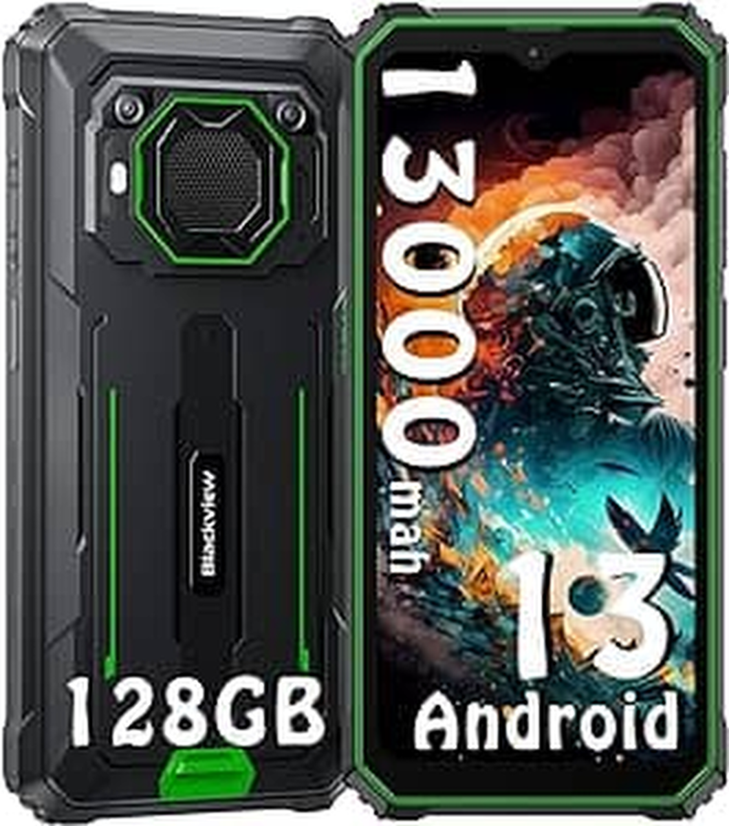 BV6200Pro Green Rugged Smartphone, Outdoorhandy mit 8 GB RAM und 128 GB Speicher