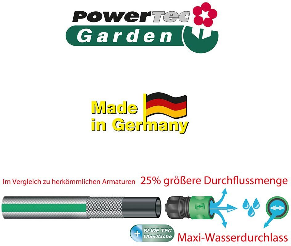 3/4" SlideTec Gartenschlauch 15m in Gelb -Grau