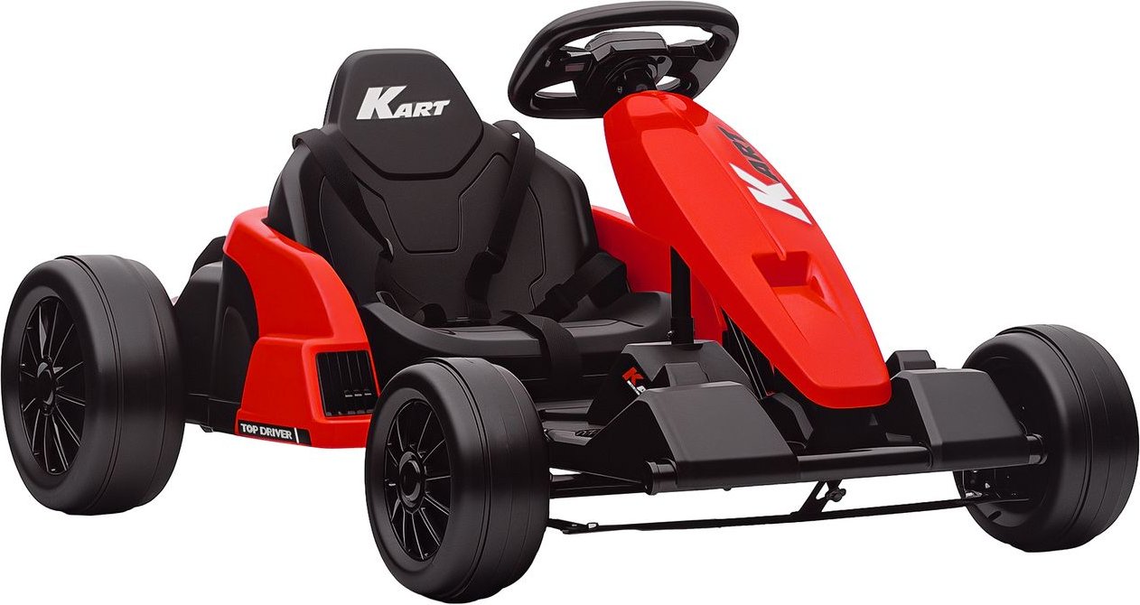 Kinder Elektro Gokart 24 V 6-18km/h Drift Kart mit Driftmodus Verstellbarer Sitz