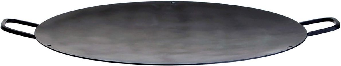 Paella World Wokschale/Grillschale mit Griffen, Ø 100 cm, Stahl unbeschichtet