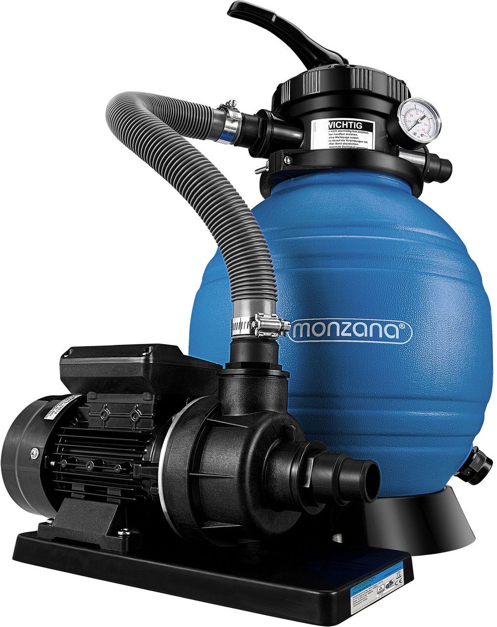 Deuba Sandfilteranlage 400W 10200l/h schwarz / blau