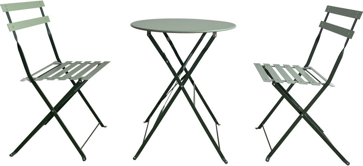 Bistro-Set 3tlg. HGE48-GRN grün