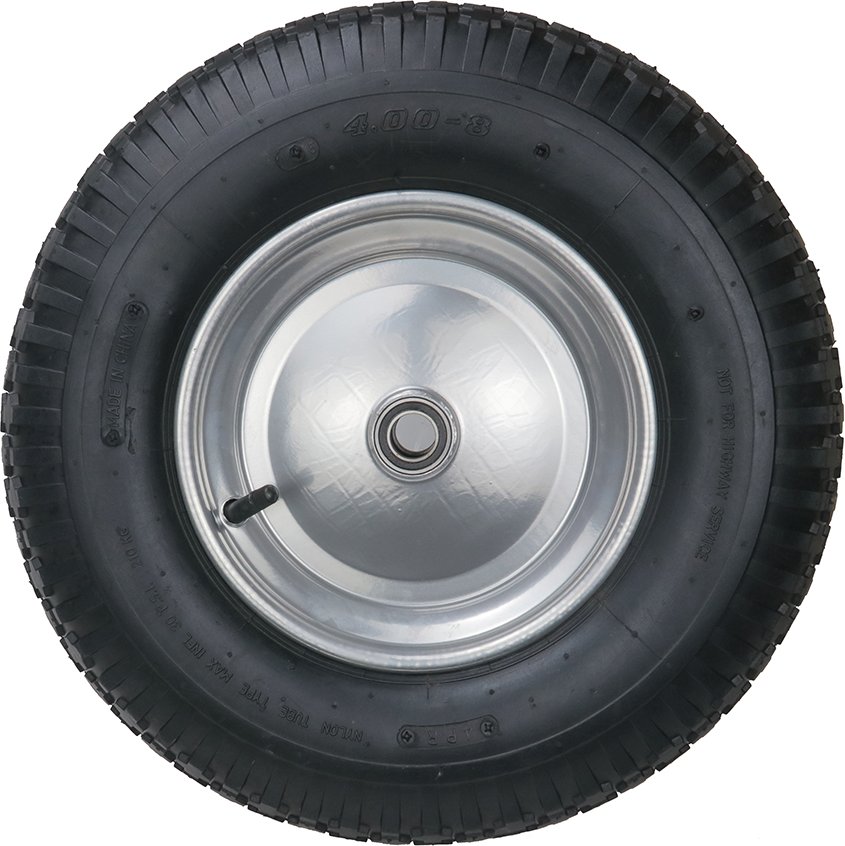 Sackkarrenrad mit Stahlfelge, Bohrung ca. 20 mm - Grau/Schwarz