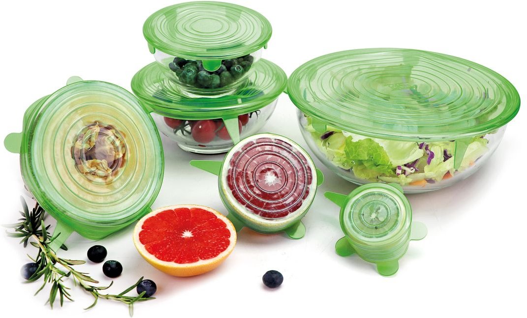 Silikondeckel 12er Set rund