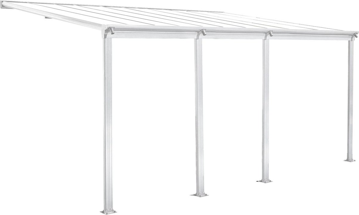 Terrassendach/Veranda, ca. 618 x 303 x 258 cm - Weiß
