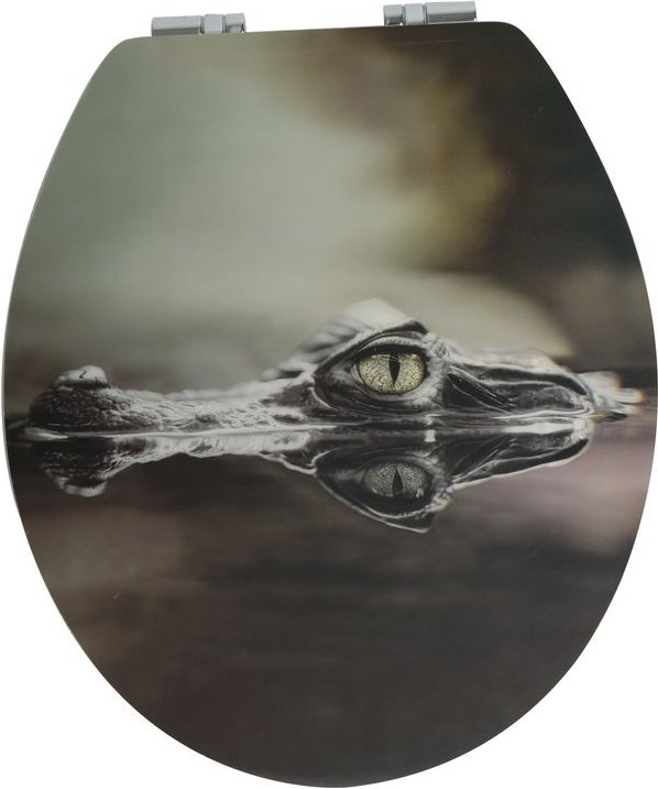 Duschwell MDF WC-Sitz 3D Krokodil