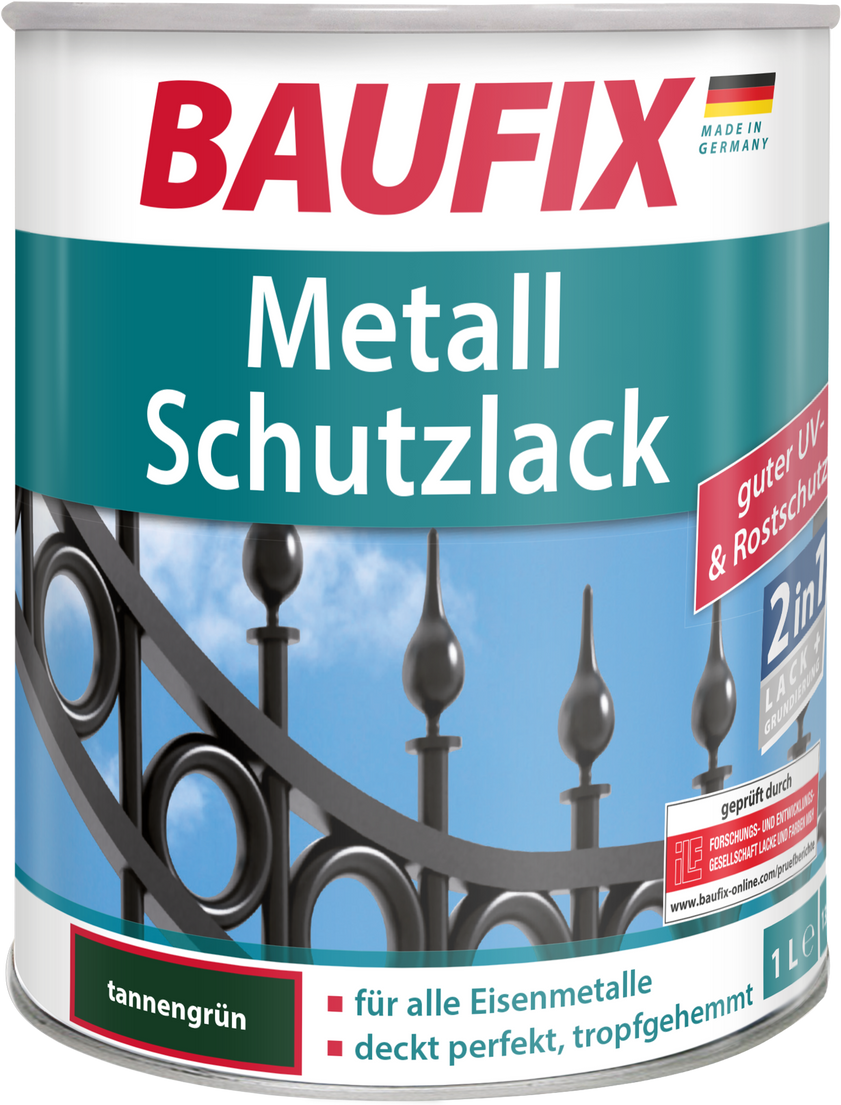 BAUFIX Metall-Schutzlack dunkelgrün 4 er Set