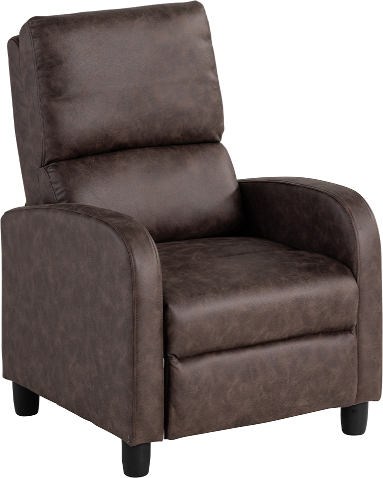 Push-Back-Relaxsessel, ca. 73 x 88 x 100 cm - Braun