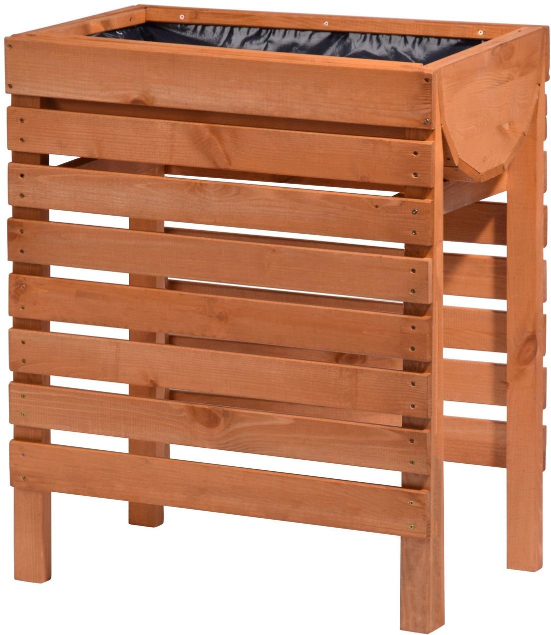 Hochbeet inkl. Pflanzfolie, braun, Gr.M