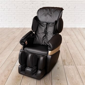 Massage-Sessel 118x76x76 cm energiesparend, Rücken-, Fuß-, Gesäßmassage schwarz