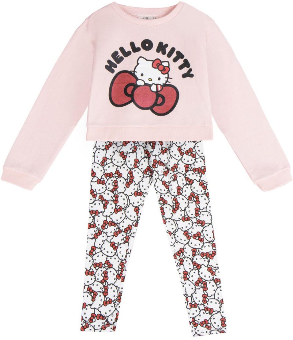 Thumbnail - Hello Kitty Mädchen Pyjama 2er Set – Baumwollmix, 8 Jahre