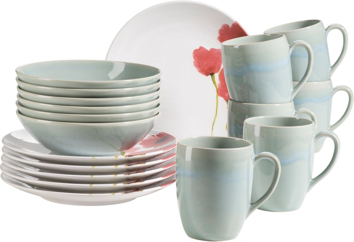 Serie Ossia, Frühstückservice 18 teilig für 6 Personen