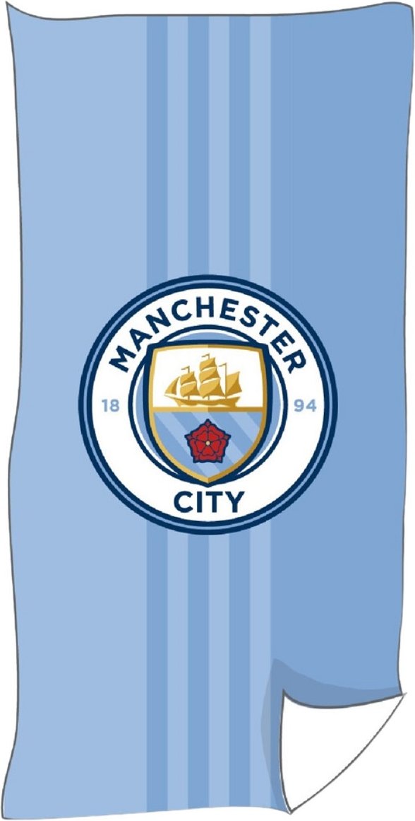 Manchester City Strandhandtuch 100 % Baumwolle 70x140 cm