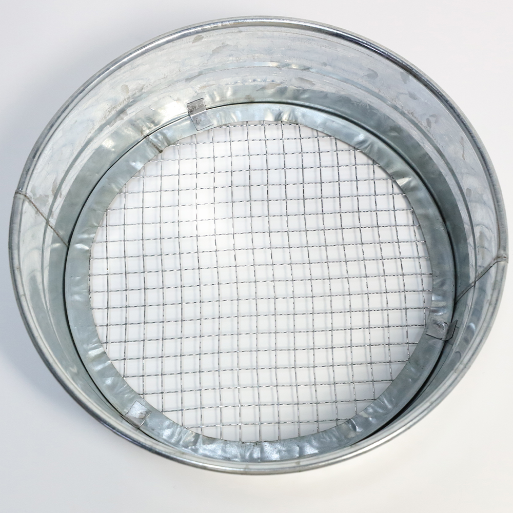 Gartensieb aus verzinktem Edelstahl