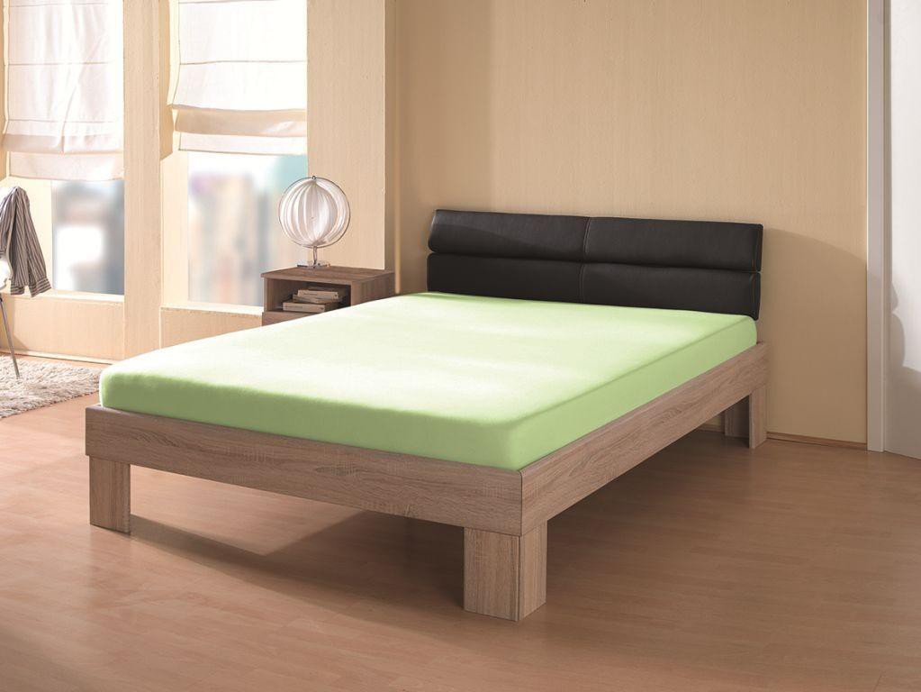 Premium Jersey Spannbetttuch 90-100x200 cm, apfelgrün