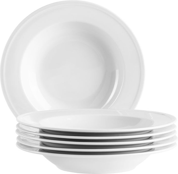 Serie ARLONA, Suppenteller Set, 6-teilig, Porzellan