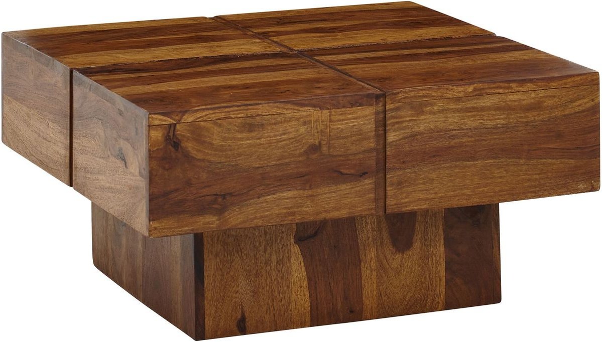 Thumbnail - Couchtisch 57,5x57,5x30 cm Sheesham Massivholz