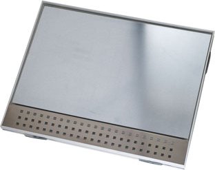 Whirlpoolrahmen PVC grau 302x403 mit 7 cm Edelstahl Einlegeblech