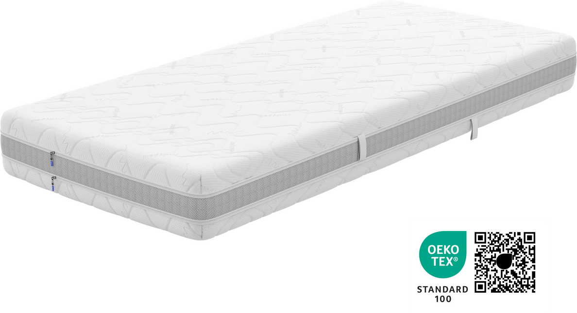 7-Zonen-Taschenfederkern-Matratze medipur® 1000, Größe 90/190 cm, Härtegrad 4