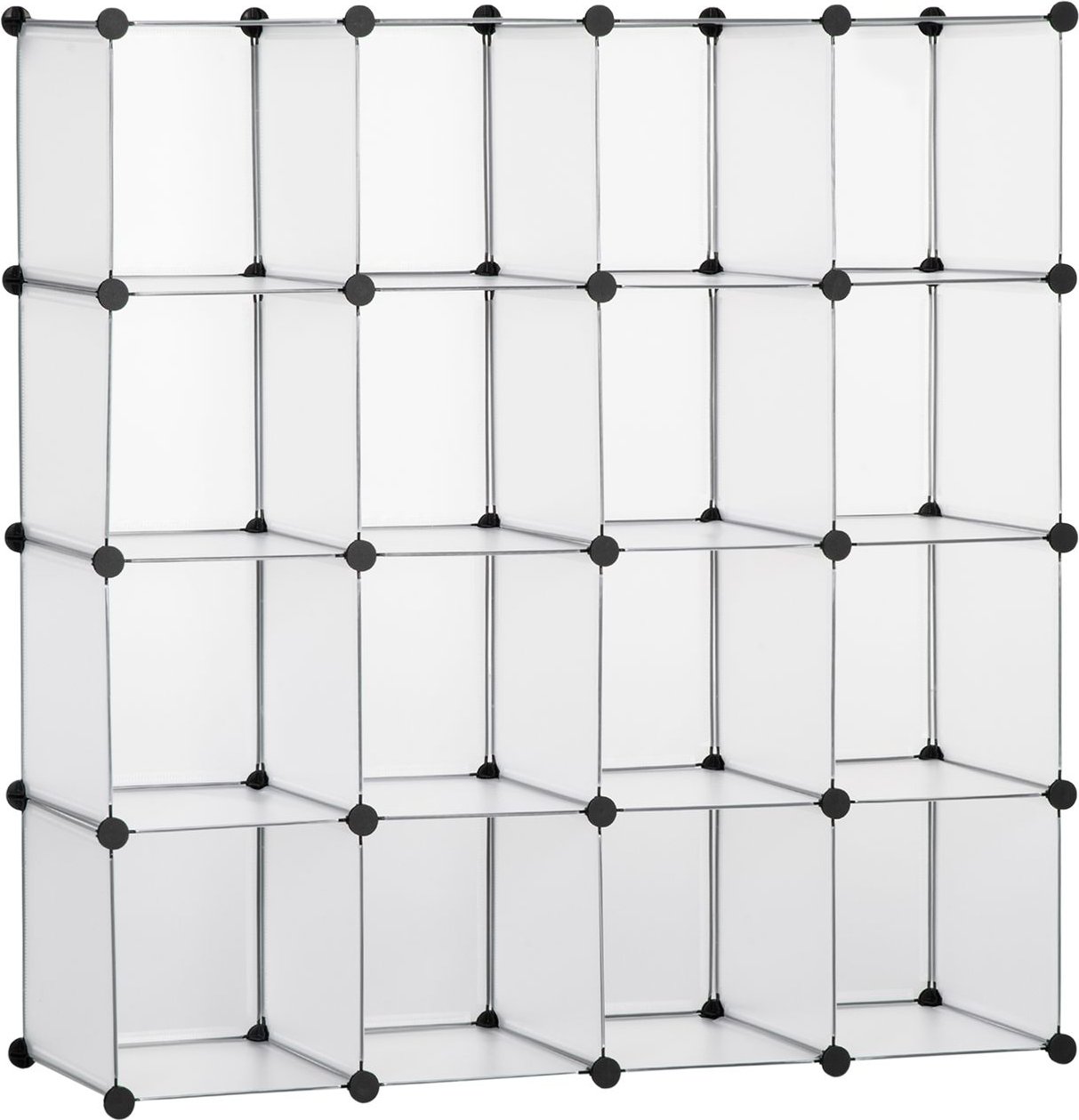 DIY Würfel Regalsystem 16 Würfeln Standregal 125 x 32 x 125 cm