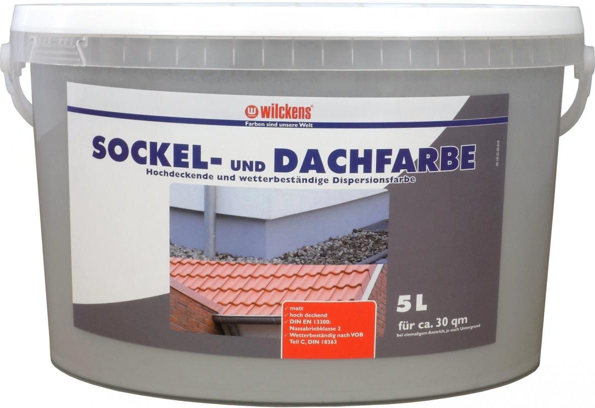 Wilckens Sockel- und Dachfarbe, Steingrau 5 L