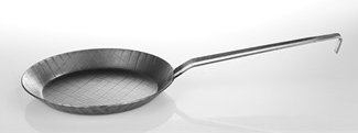 Eisenpfanne mit Flachgriff, ø 24 cm