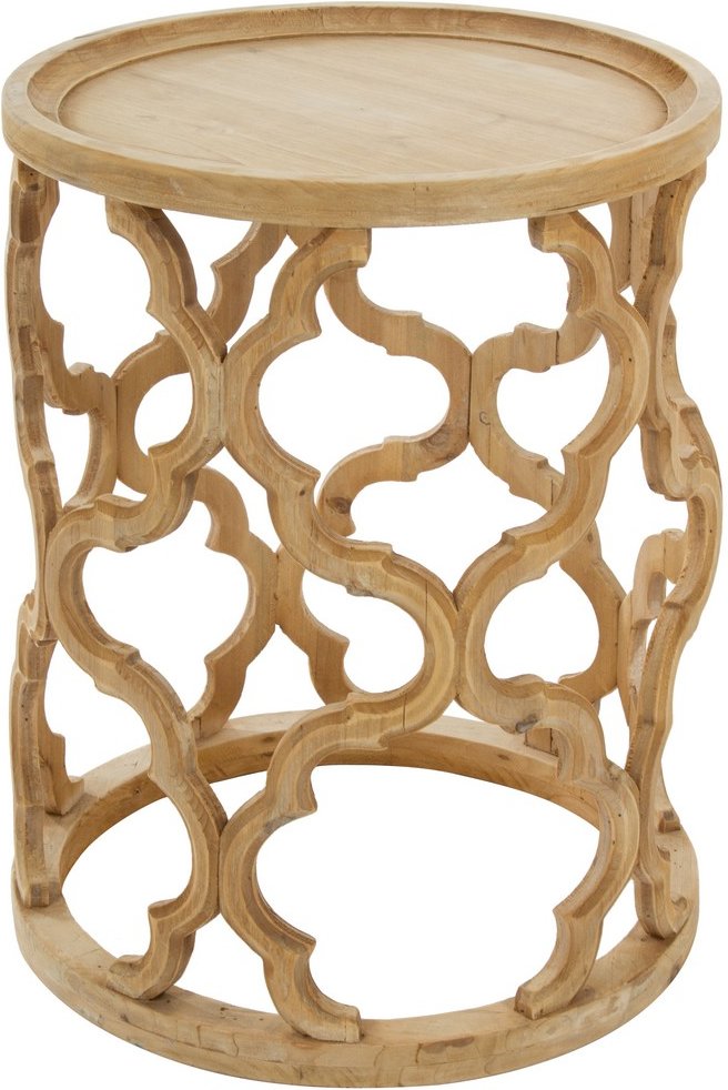 My Flair Holz Beistelltisch "Amazonia", natur