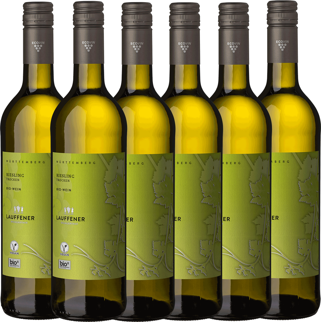 Thumbnail - Lauffener ECOVIN Riesling trocken QbA 0,75l - 6er Karton