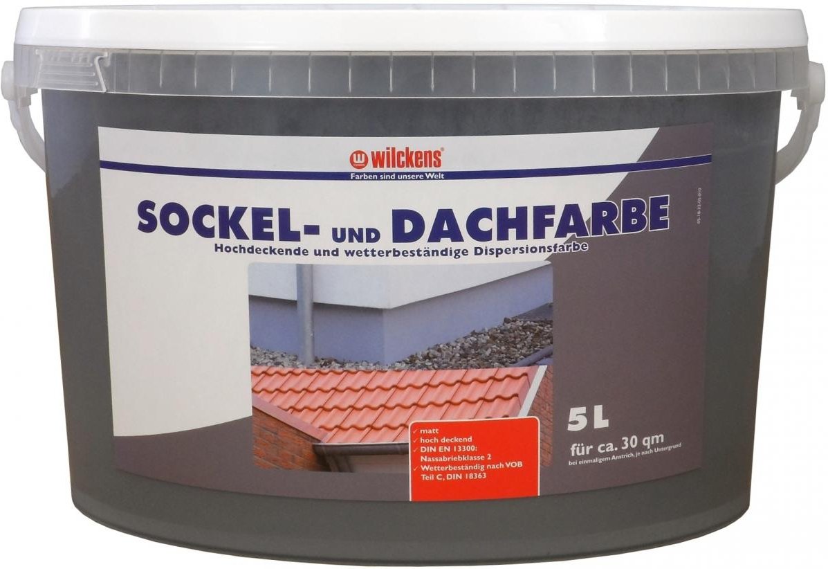 Thumbnail - Wilckens Sockel- und Dachfarbe, Schiefer 5 L