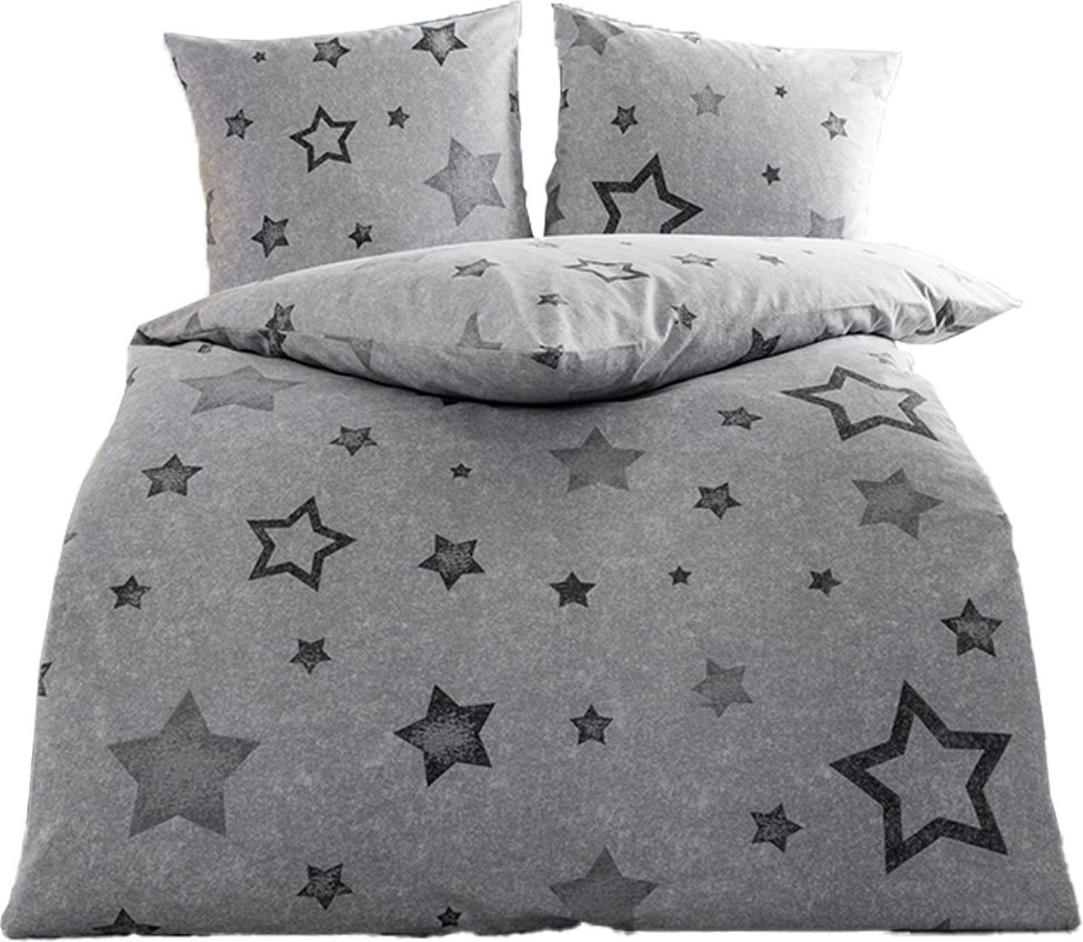 Thumbnail - Feinbiber-Bettwäsche "Sterne"