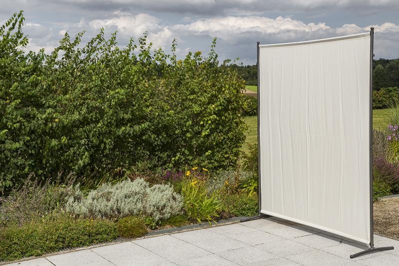 Sichtschutz Textil, breit, beige