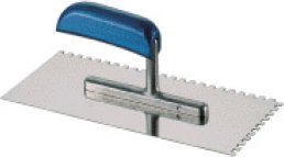 Thumbnail - Glättekelle halbrund R10 (H=5.0) rostfrei, Holzgriff