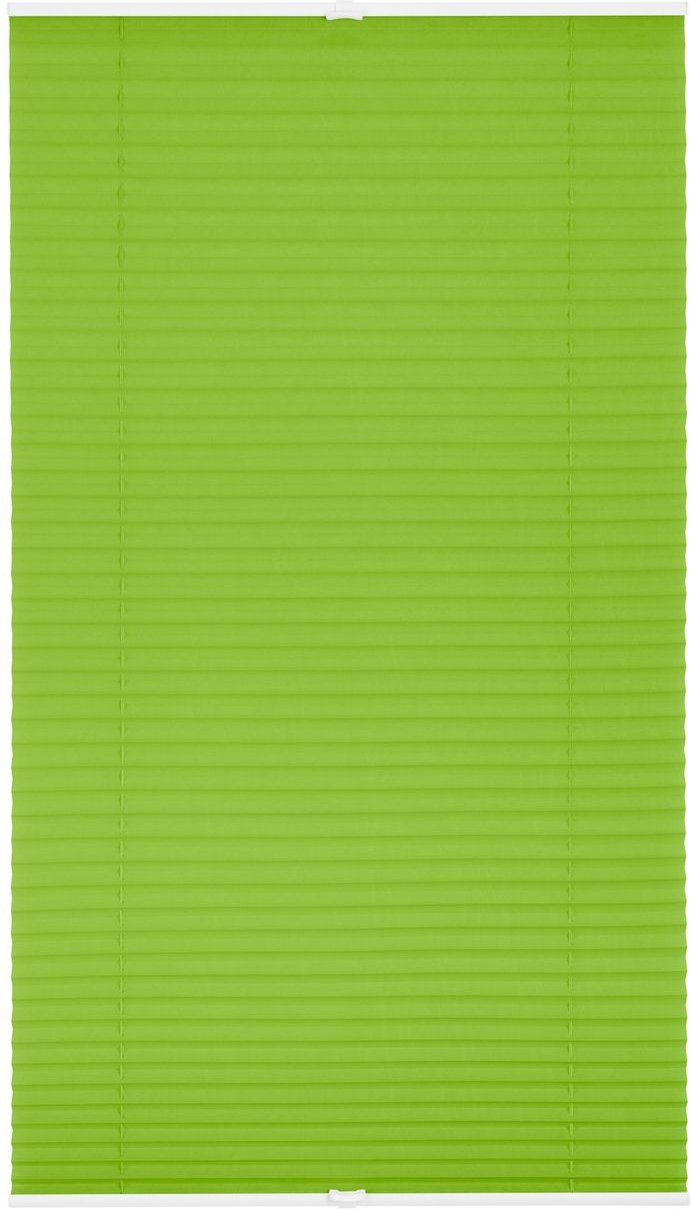 Plissee Klemmfix, ohne Bohren, verspannt - Grün, 80 cm x 130 cm (B x L)