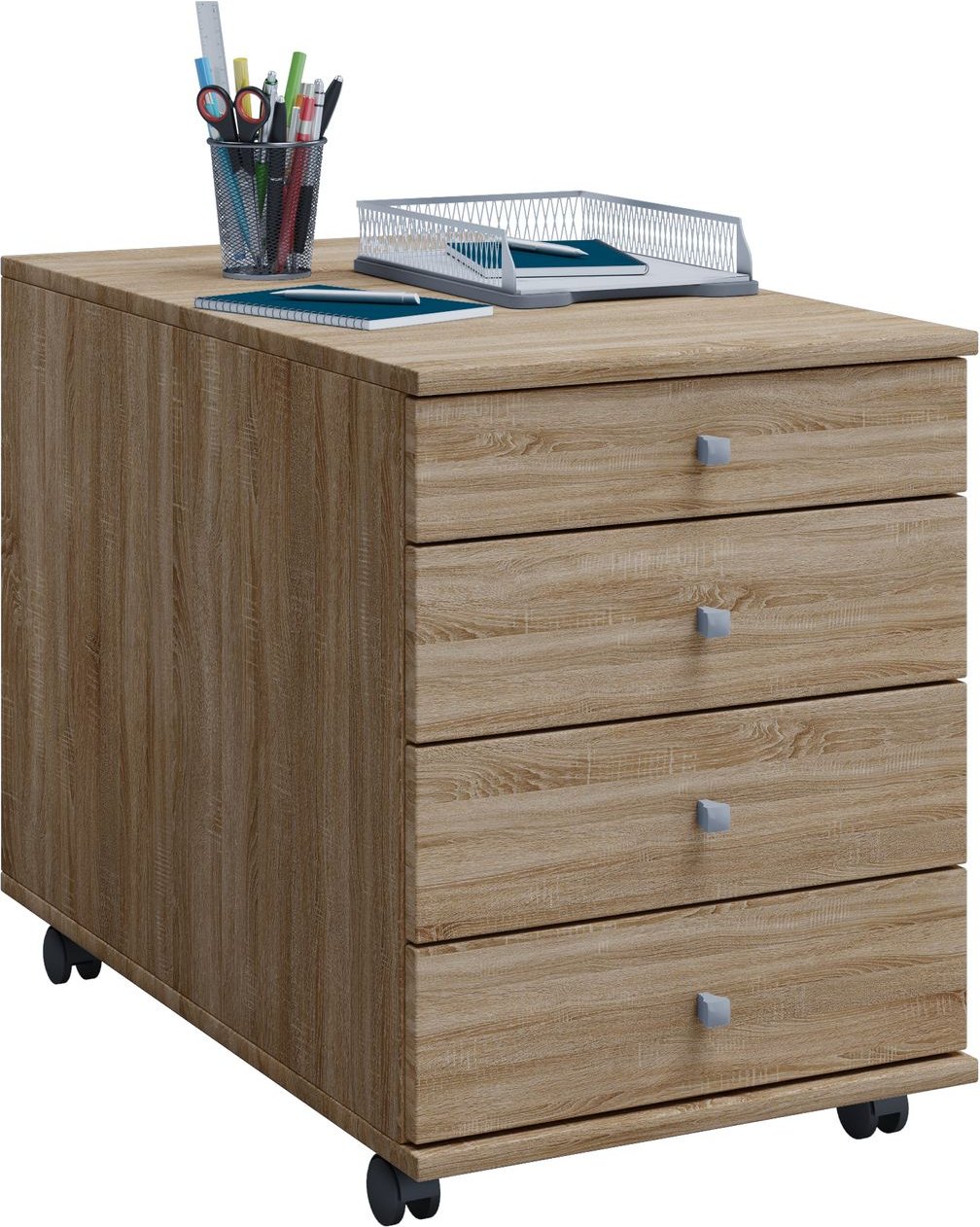 Thumbnail - Rollcontainer Lona Maxi Sonoma-Eiche