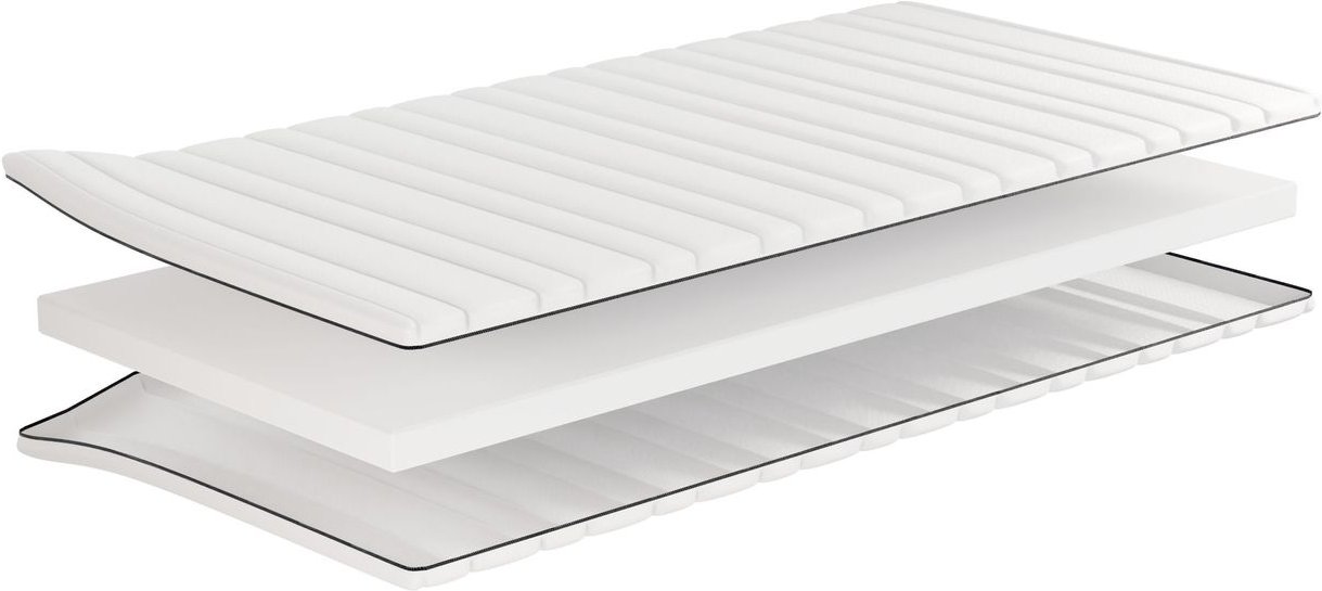 AH6 Orthopädischer Komfort-Topper – 6 cm Matratzentopper mit Doppeltuchbezug, Öko-Tex zertifiziert & waschbar