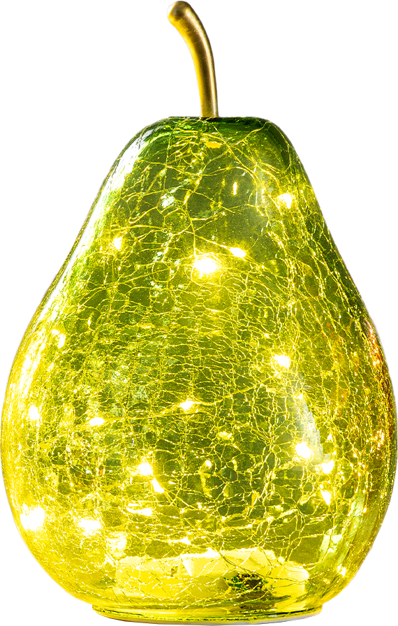 LED-Glas-Frucht - Birne