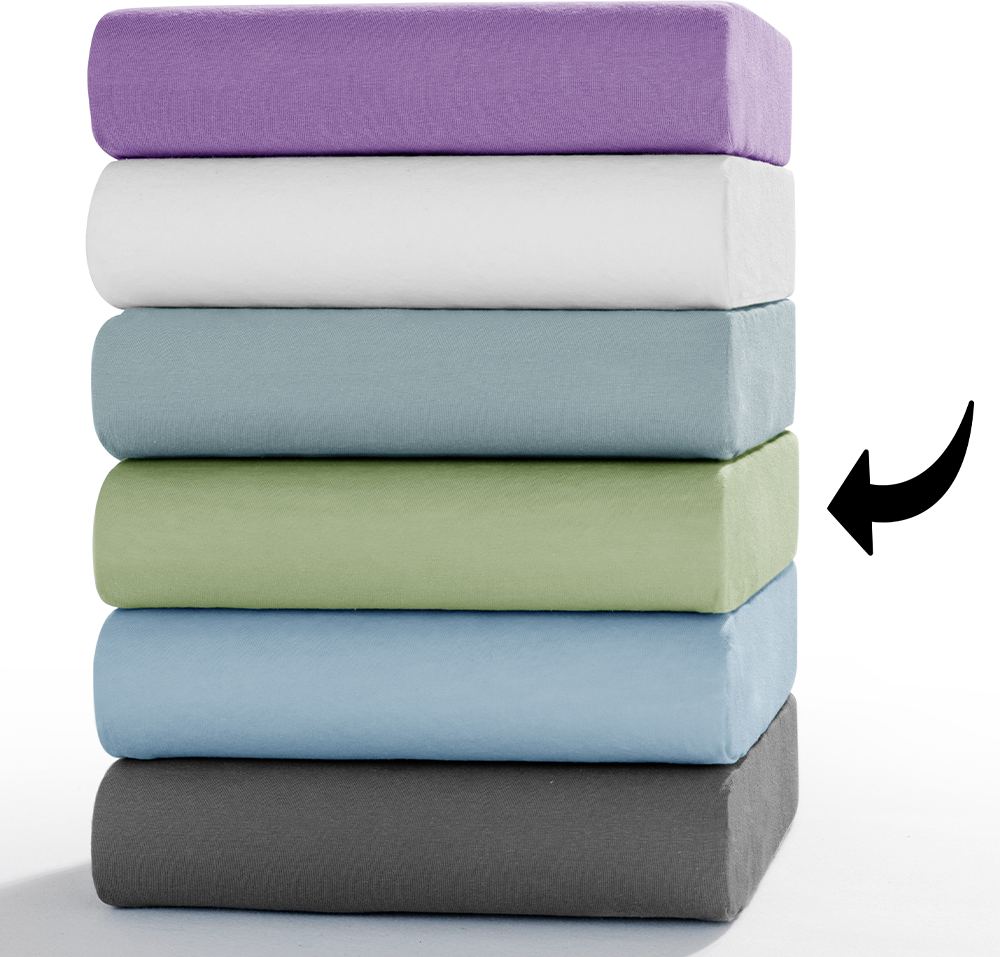 Bio-Jersey-Spannbetttuch - ca. 140 - 160 x 200 cm