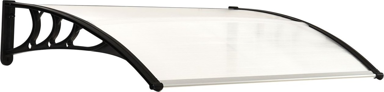 Vordach Haustürvordach 75 x 100 cm Pultvordach Überdachung Weiß