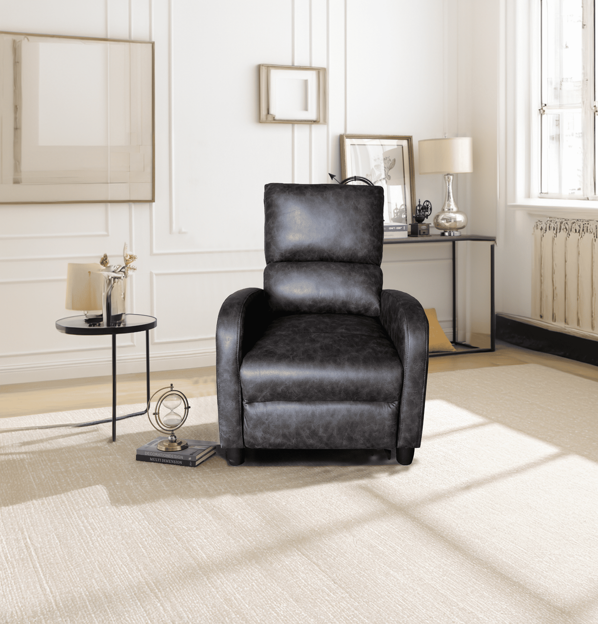 Push-Back-Relaxsessel, ca. 73 x 88 x 100 cm - Braun