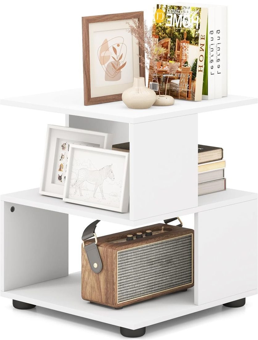 3-stufiger Beistelltisch, moderner Nachttisch