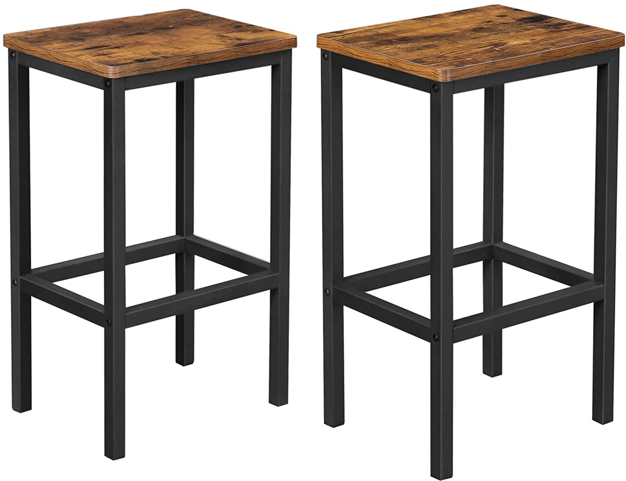 Barhocker, 40x30x65cm, Rustikales Braun