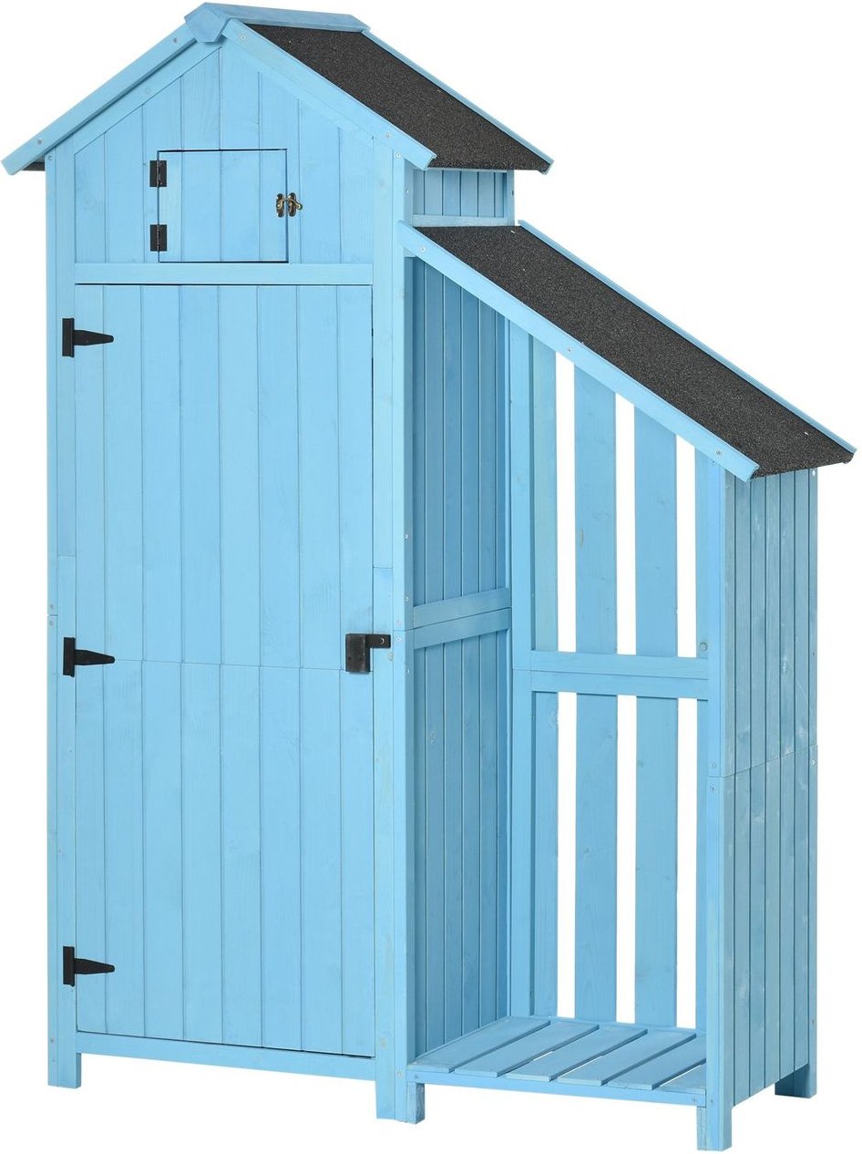 Gartenhaus Gerätehaus Geräteschuppen mit Brennholzlagerraum