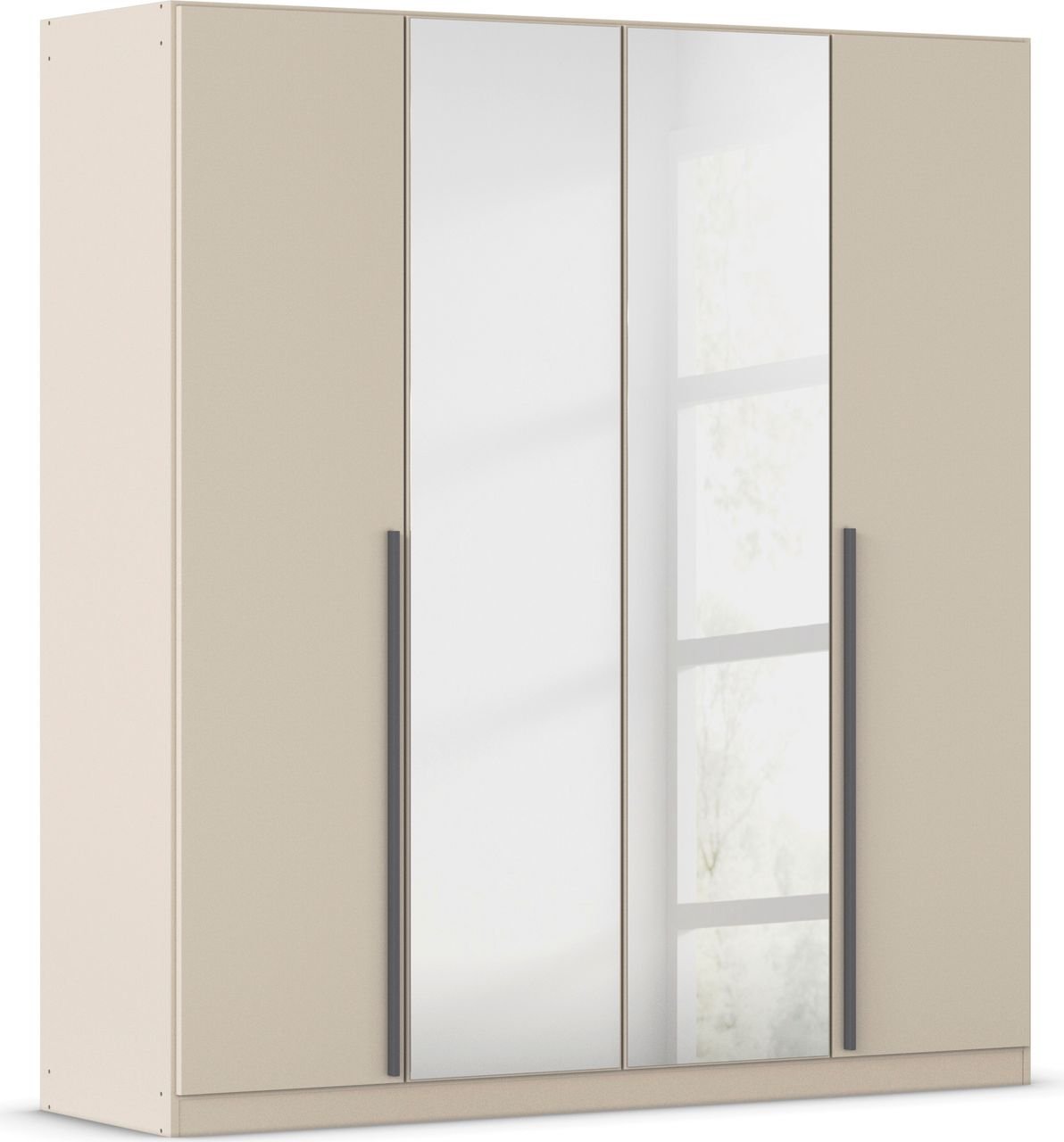 rauch Alba Kleiderschrank 4-türig, mit Spiegel, Farbe Beige Breite 181 cm
