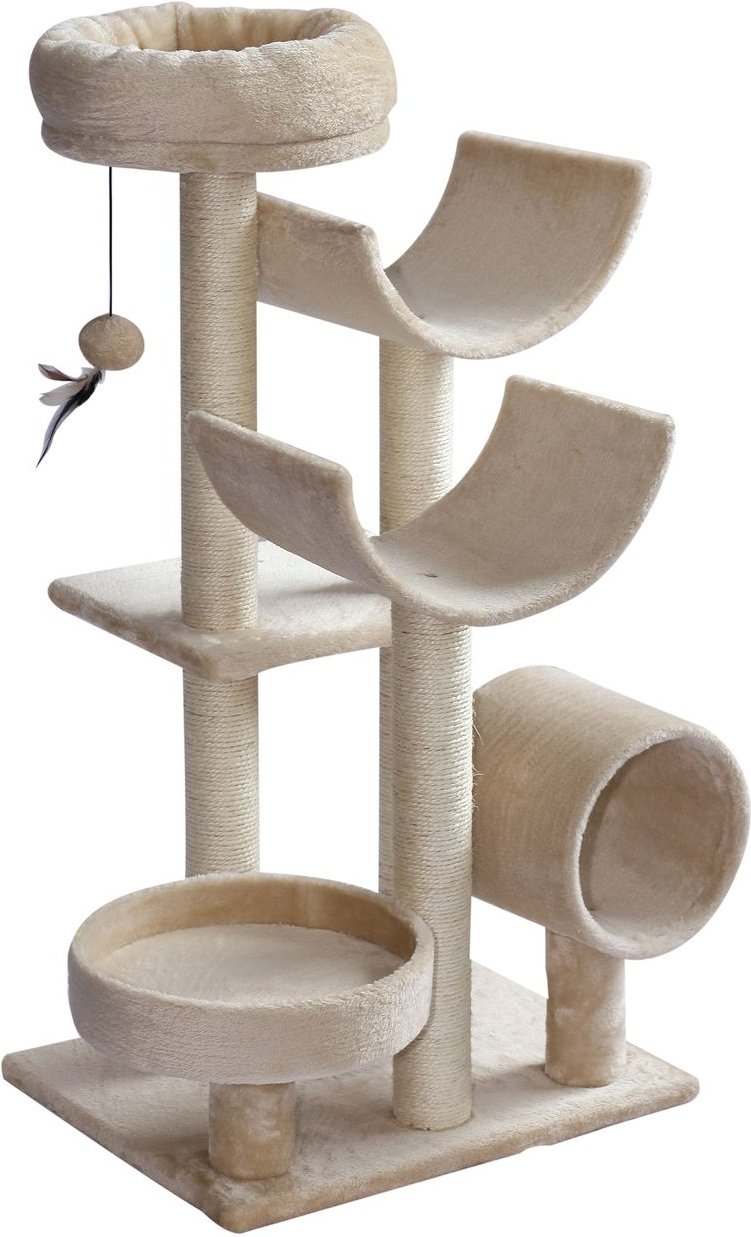 Katzenbaum Katzenkratzbaum Katzen Kletterbaum Kratzbaum Spielzeug Tunnel